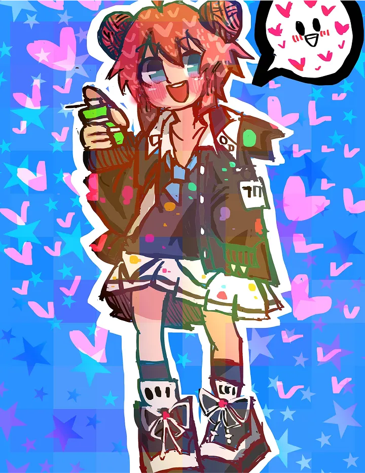 「ブルーアーカイブ：小塗マキ」※ファンアート