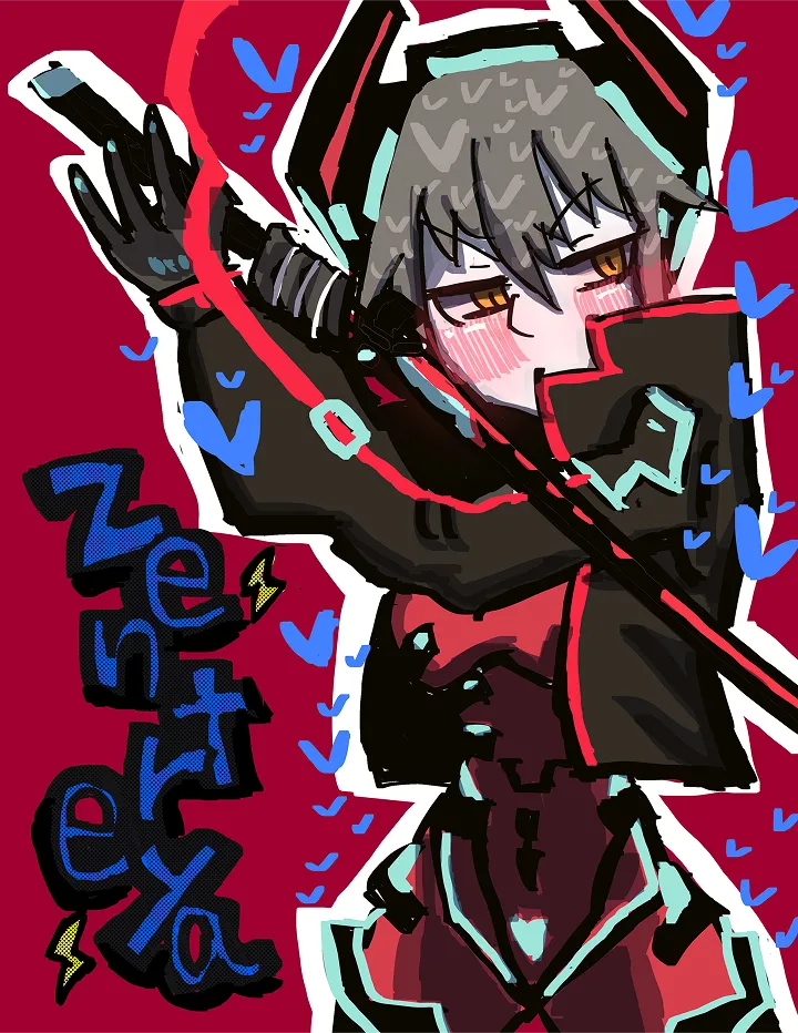 「Vチューバー：ゼントレヤ」※ファンアート